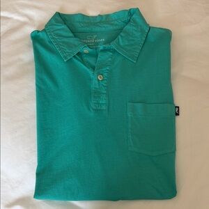 Vineyard Vines Men's Teal Polo Shirt